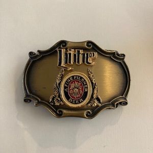 Miller lite belt buckle